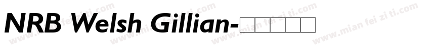 NRB Welsh Gillian字体转换